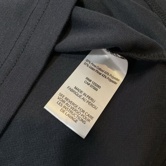 Travis Matthews Men’s Polo Shirt - NHL Collection Anaheim Ducks Black Gray Large - Picture 5 of 6